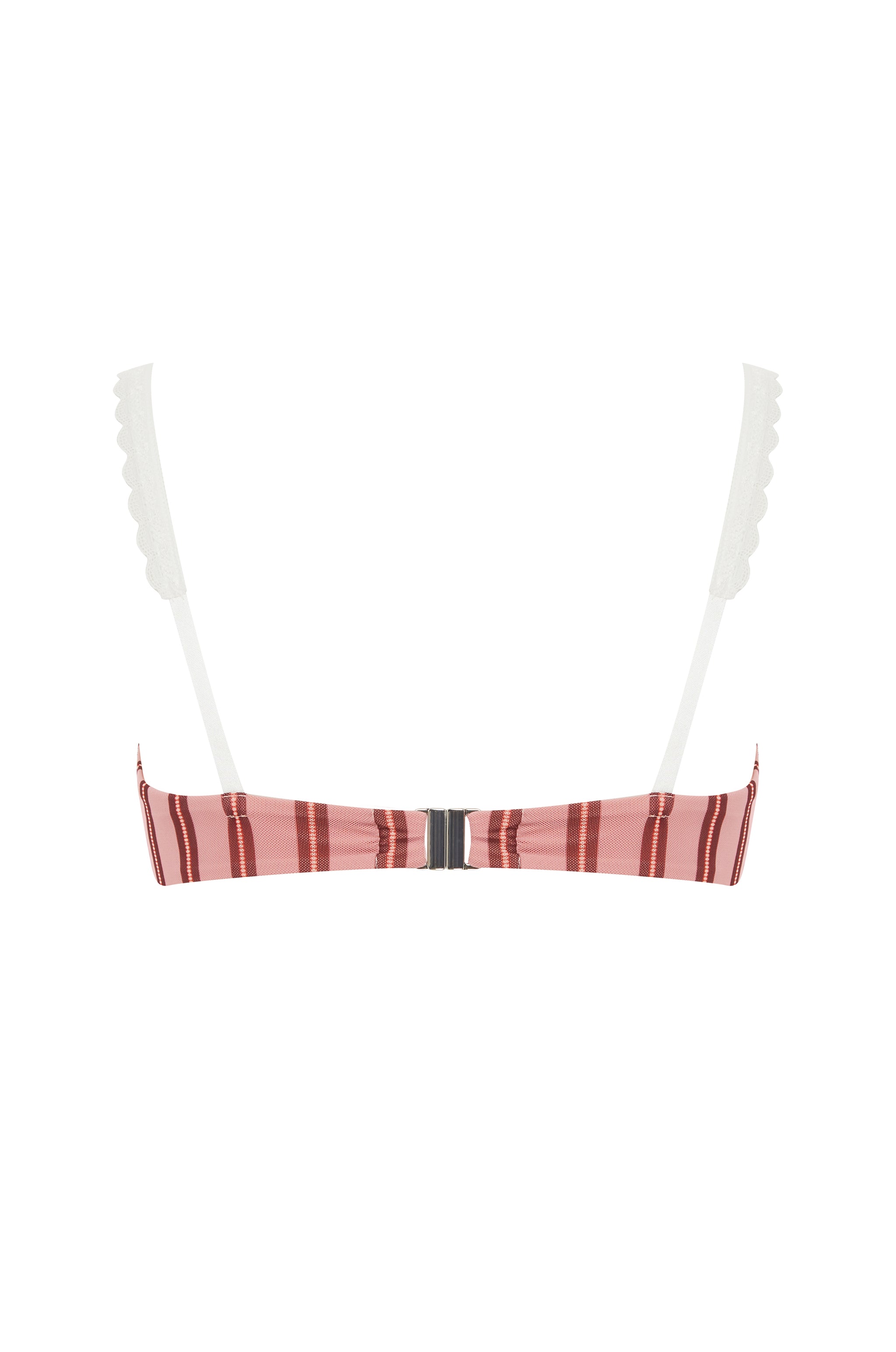 Jeanie Bikini Top | Pink Stripe