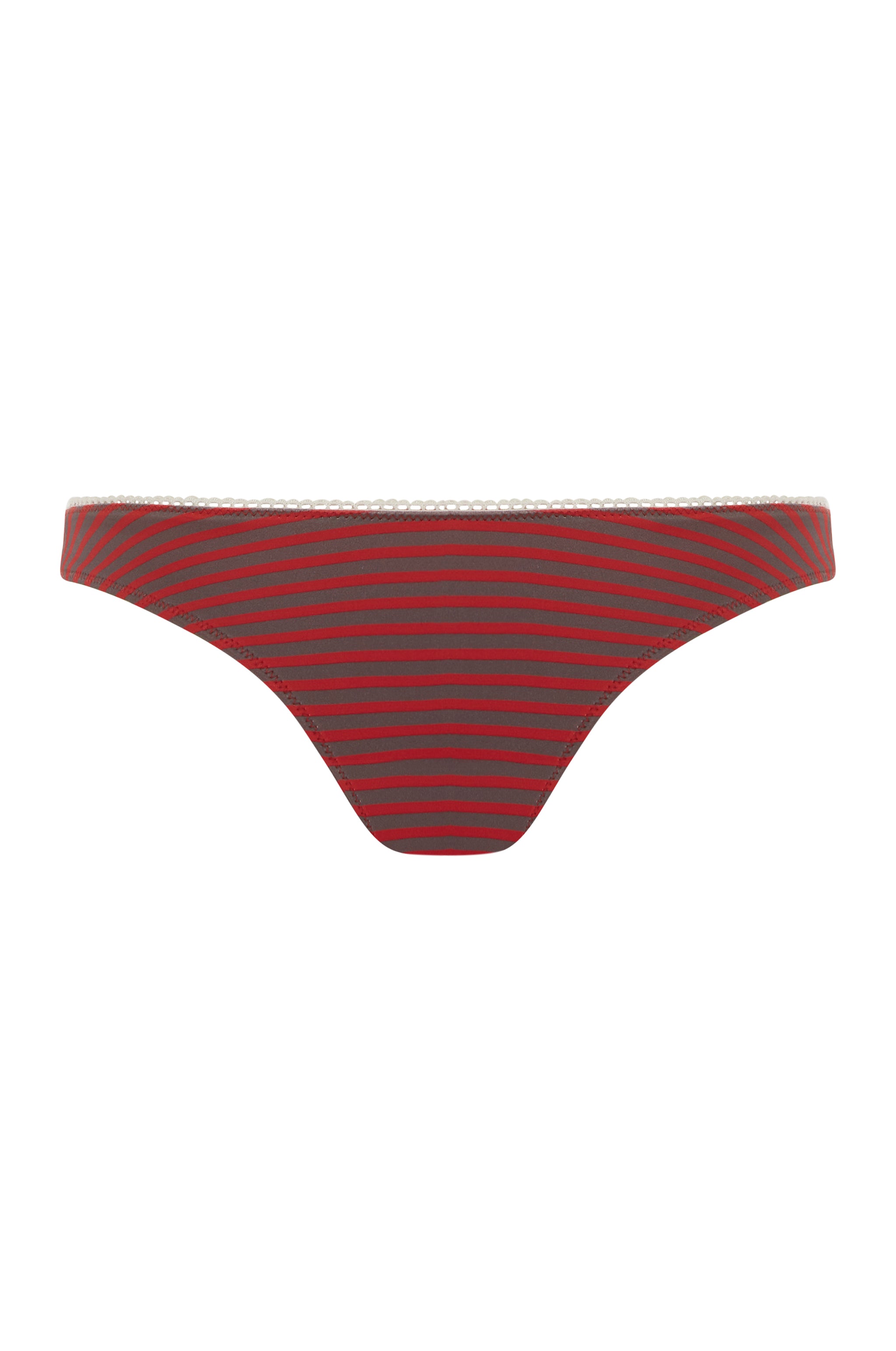 Jeanie Bikini Bottom | Red Stripe