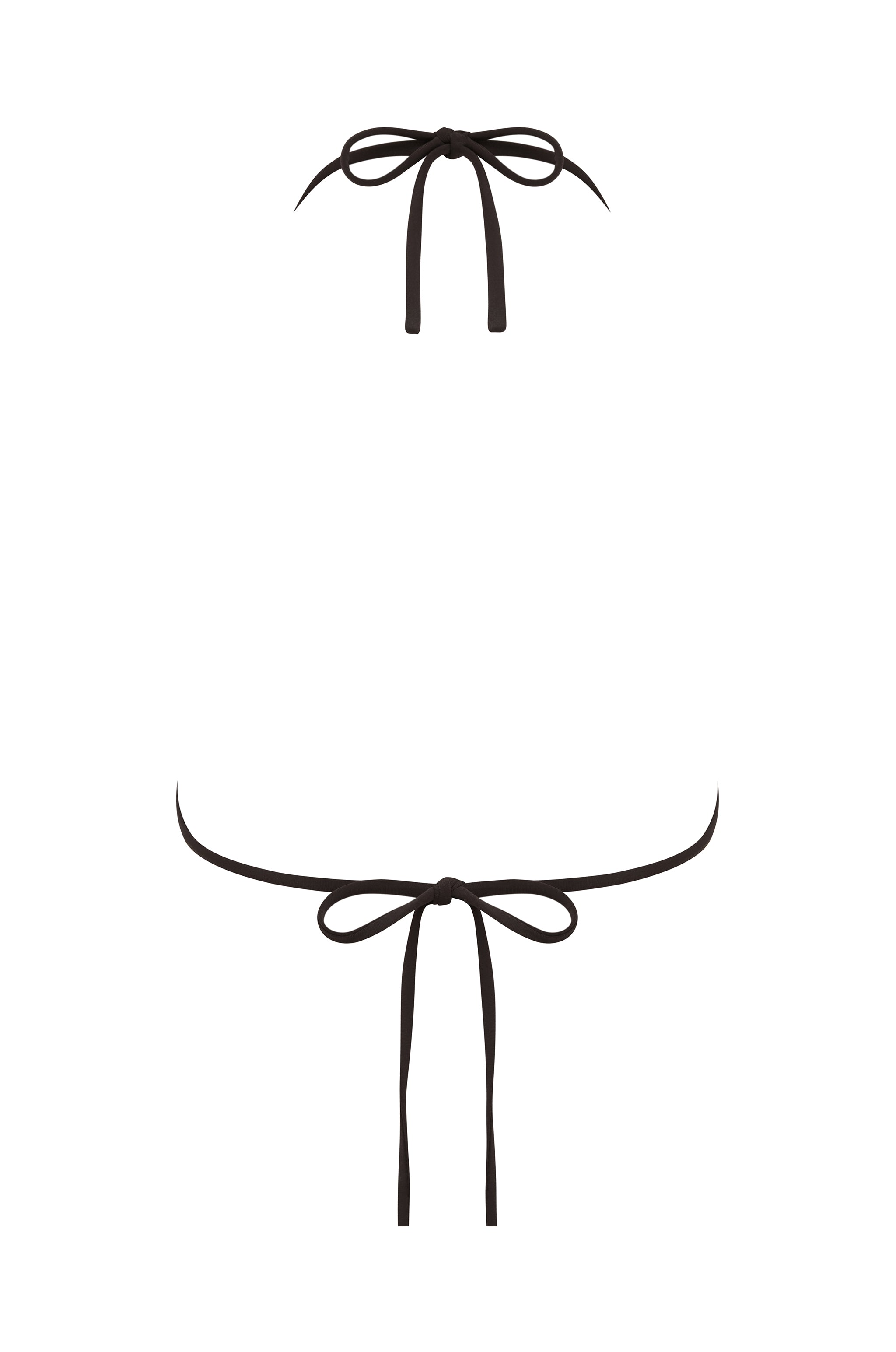 Juni Bikini Top | Brown Polka Dot