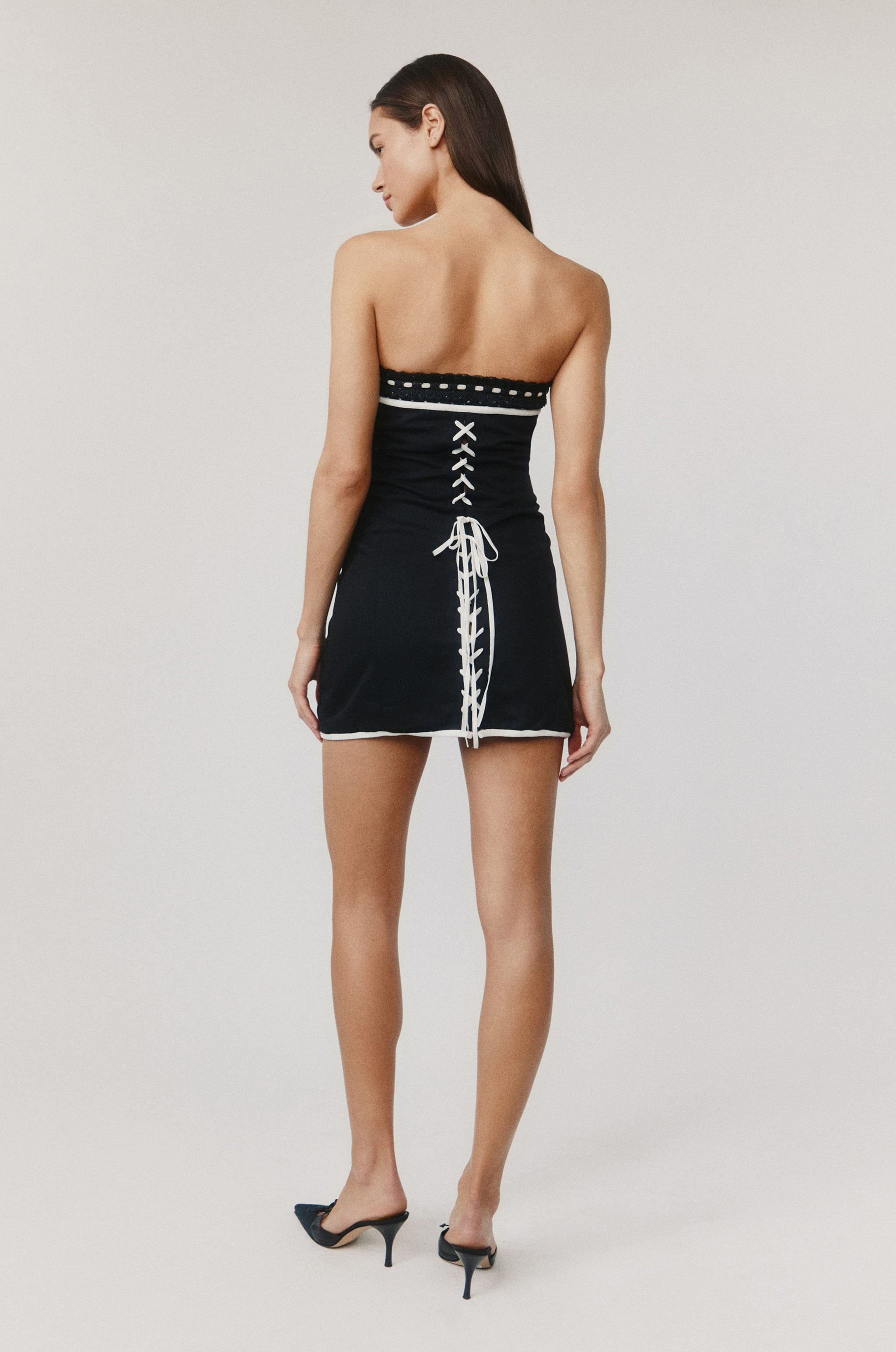 Sabrin Dress | Black Polka Dot