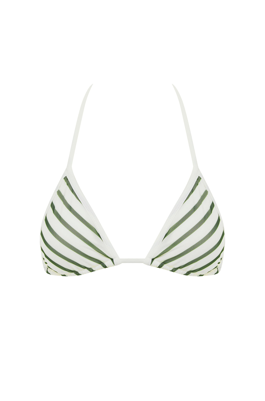 Juni Bikini Top | Green Stripe