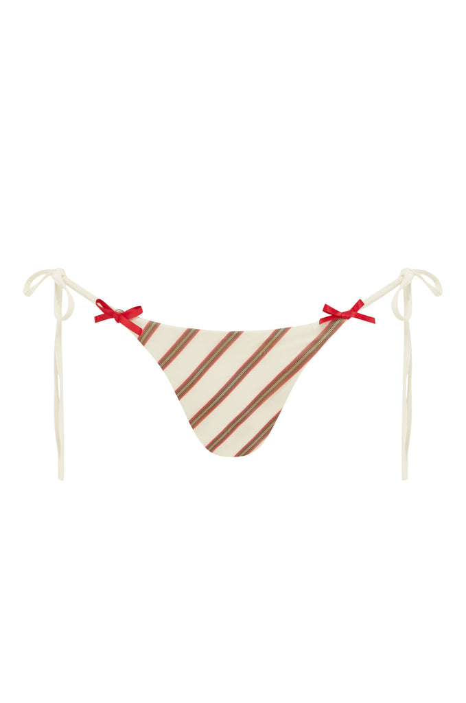 Juni Bikini Bottom | Cream Stripe