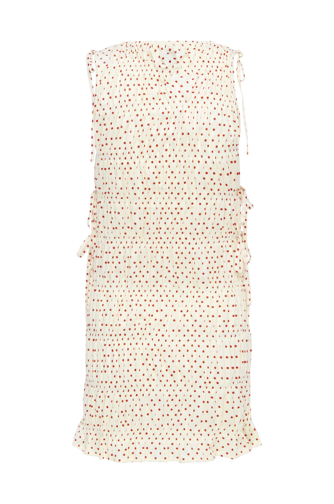 Remie Dress | Cream Polka Dot