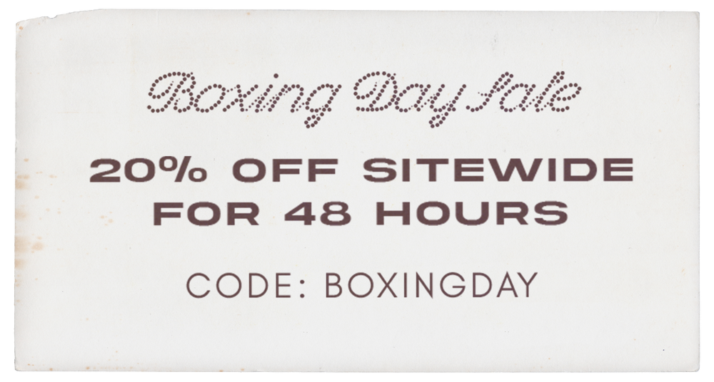 BOXING DAY SALE