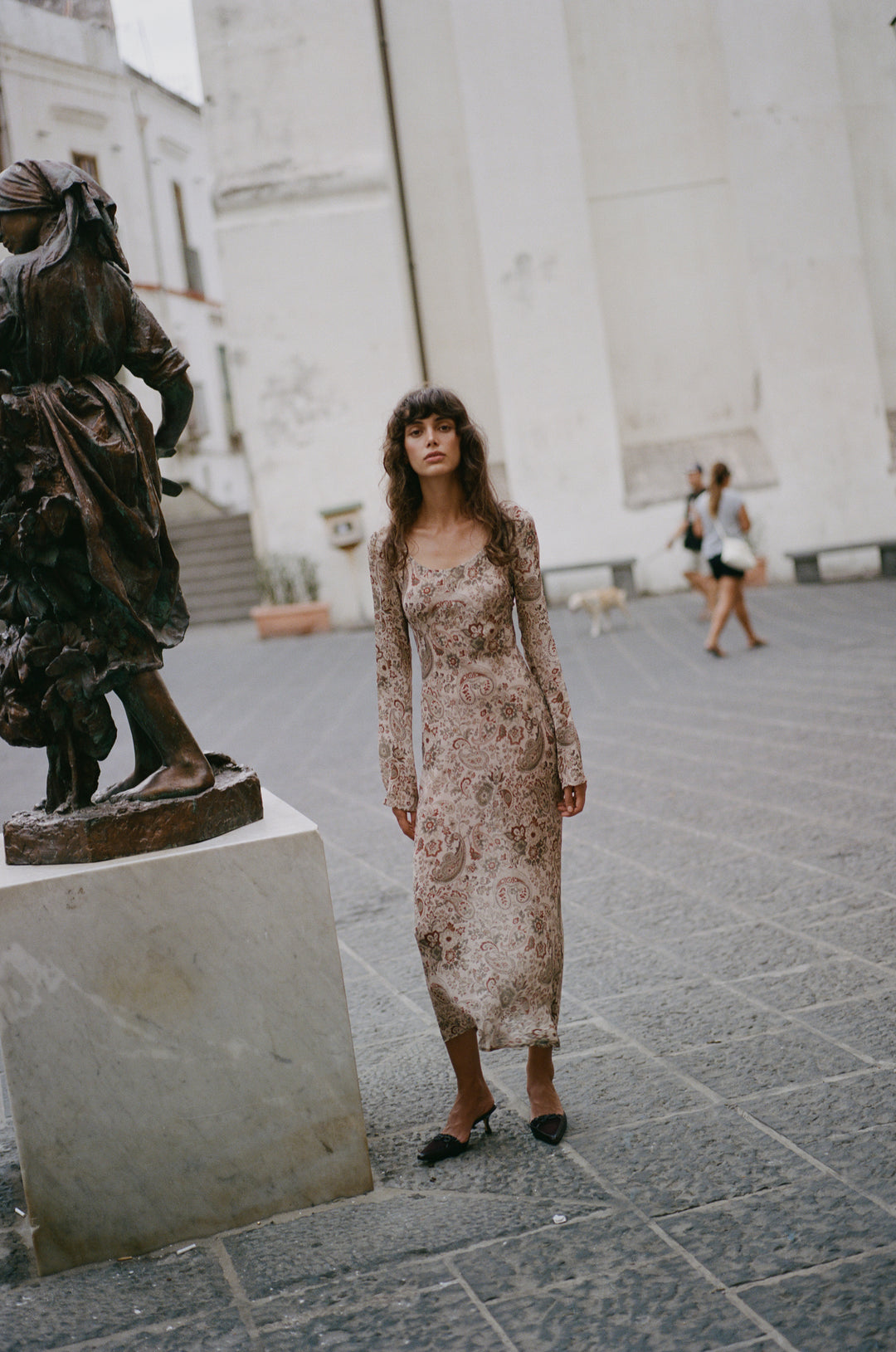 Josephine Dress | Stone Paisley alternate product view