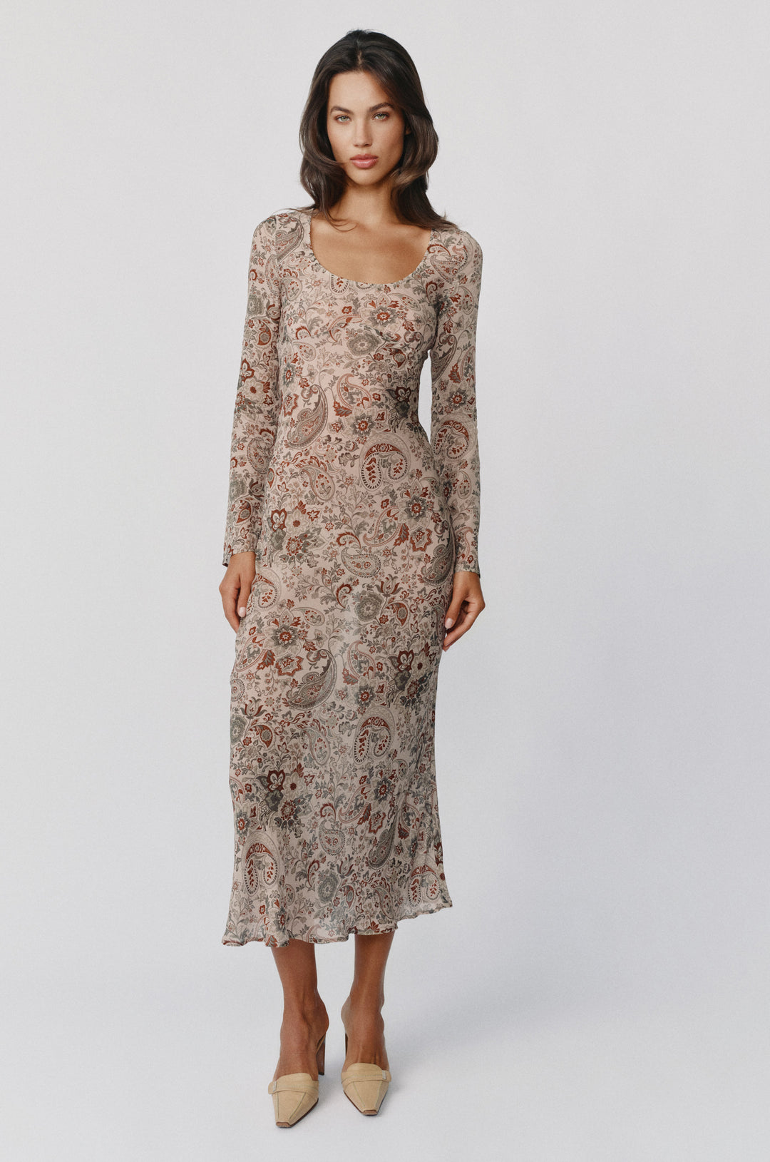 Josephine Dress | Stone Paisley alternate product view