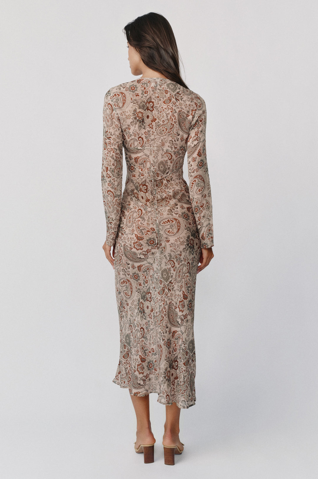 Josephine Dress | Stone Paisley alternate product view