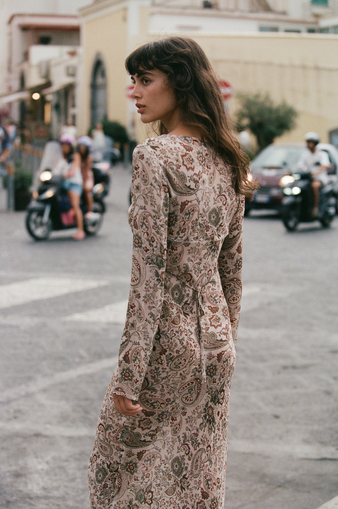 Josephine Dress | Stone Paisley alternate product view