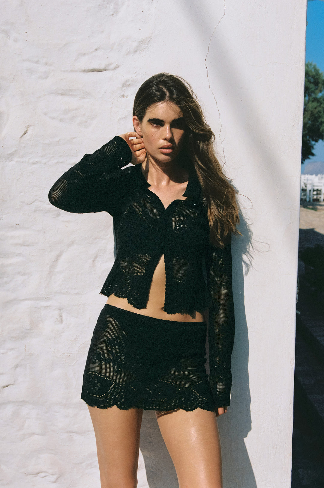 Belinda Top | Black Lace