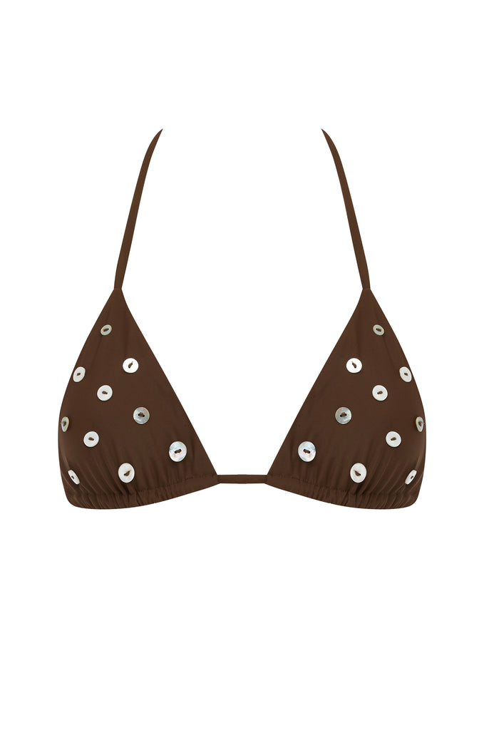 Billie Bikini Top | Chocolate