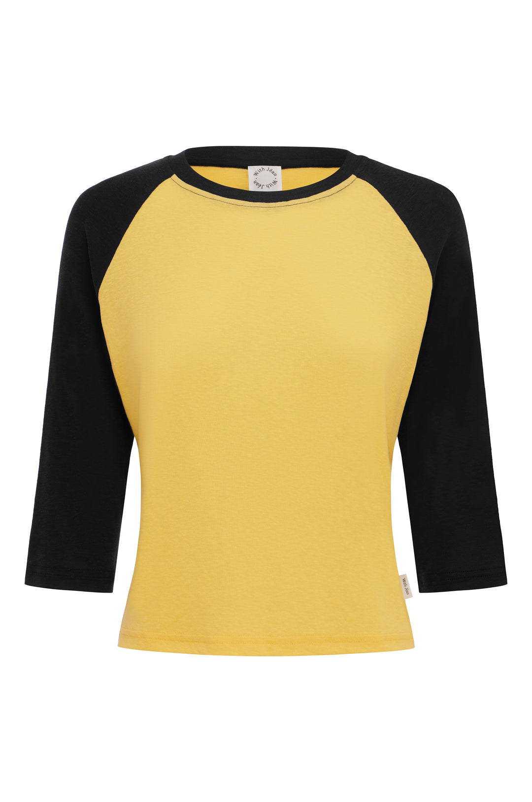 Billie Raglan Tee | Yellow / Midnight Navy alternate product view