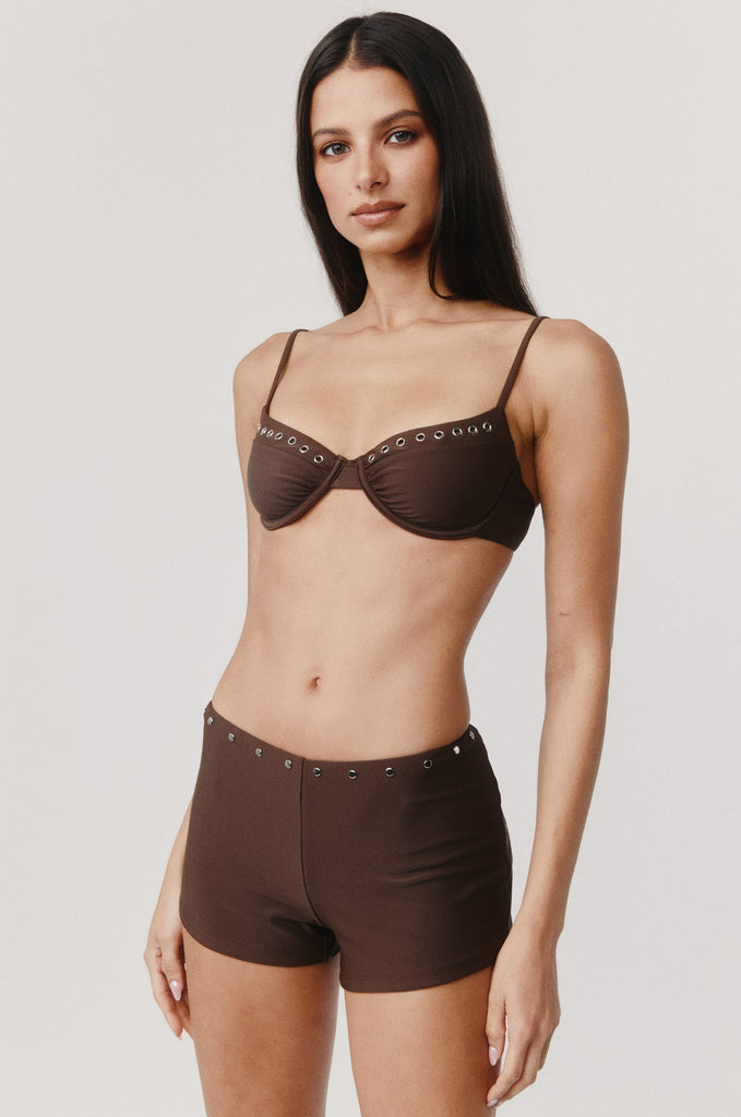 Birdie Swim Shorts | Chocolate
