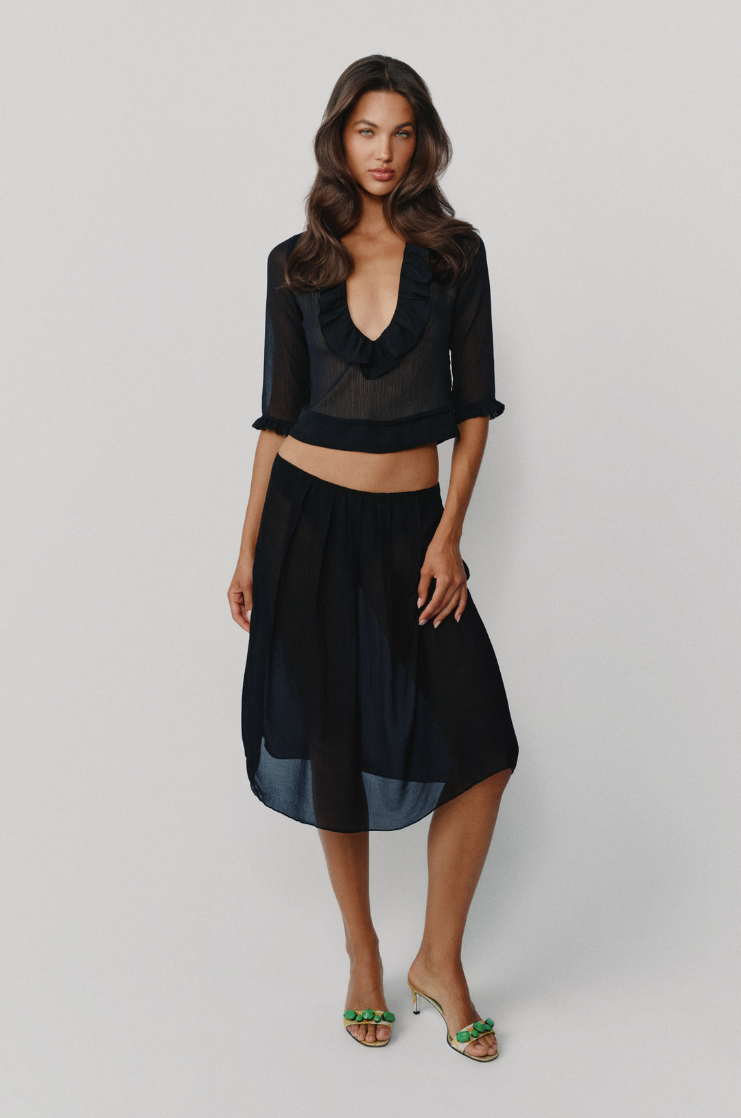Celia Skirt | Black alternate product view