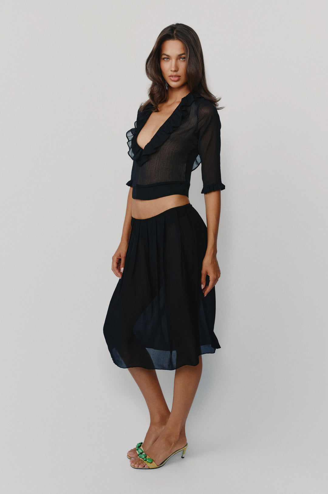 Celia Skirt | Black alternate product view