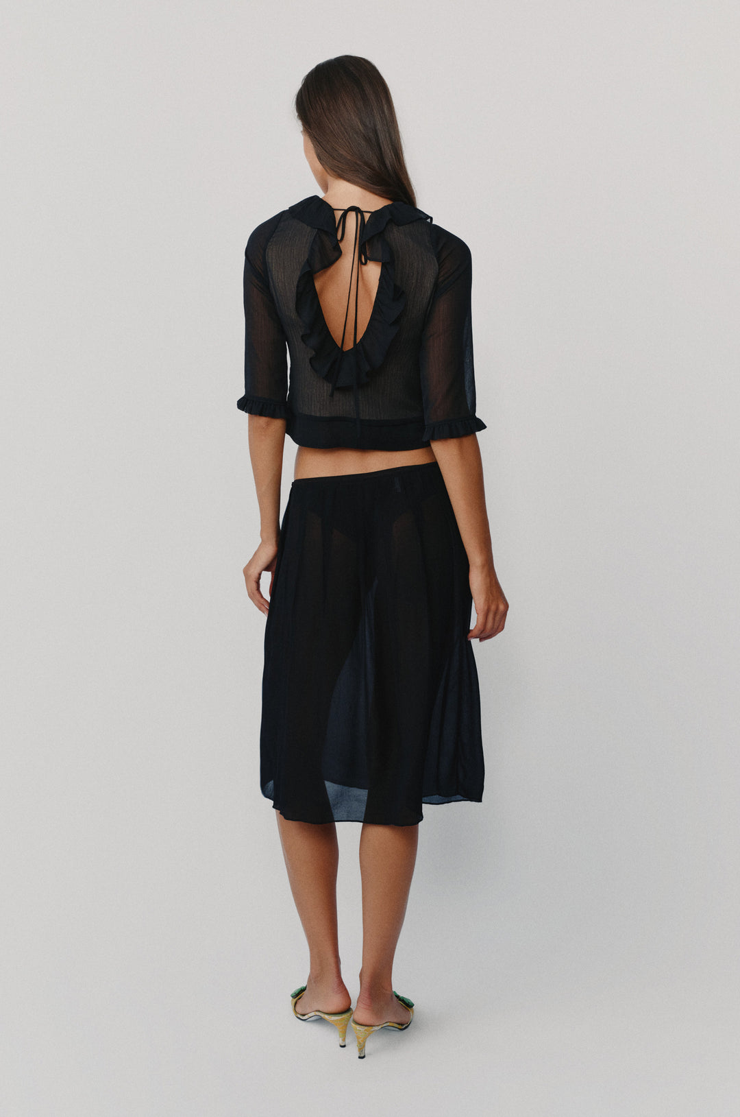 Celia Skirt | Black alternate product view