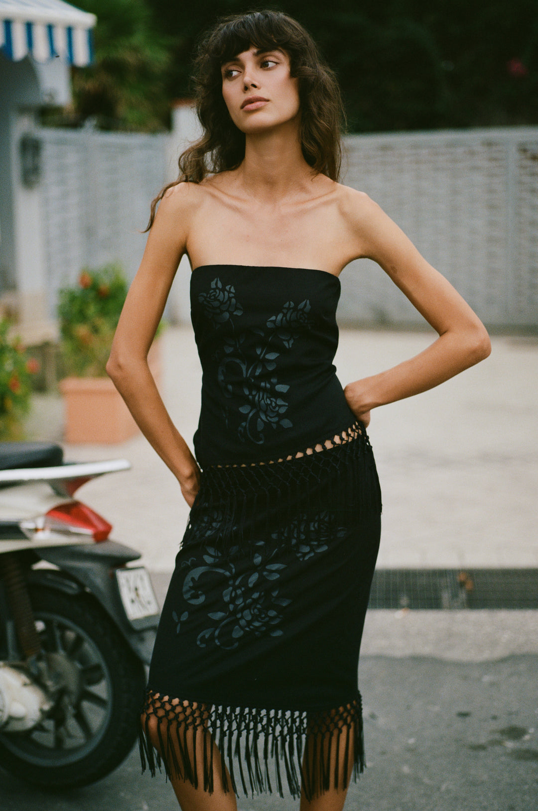 Daria Skirt | Black front view