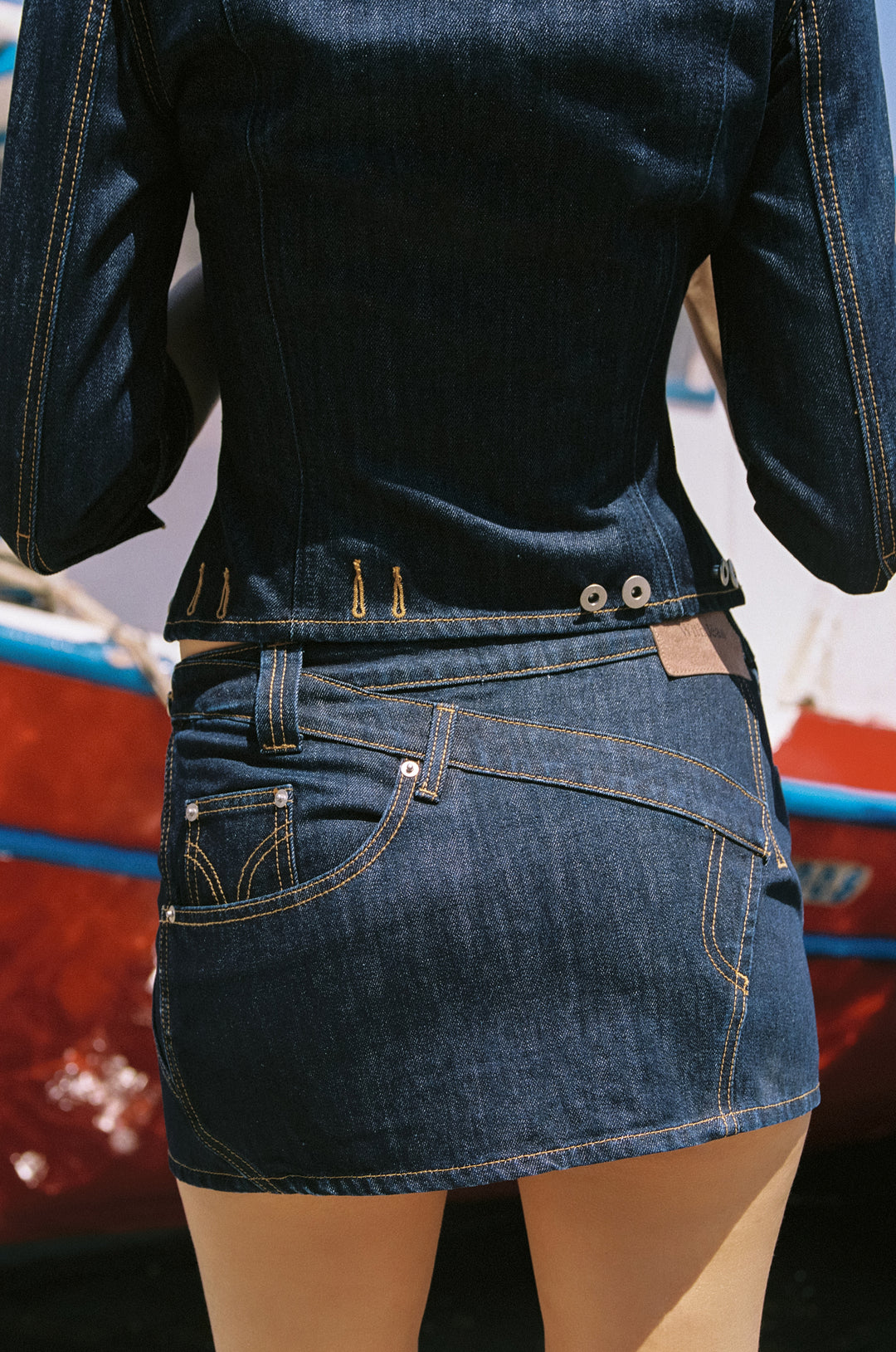 Drew Skirt | Indigo Blue alternate product view