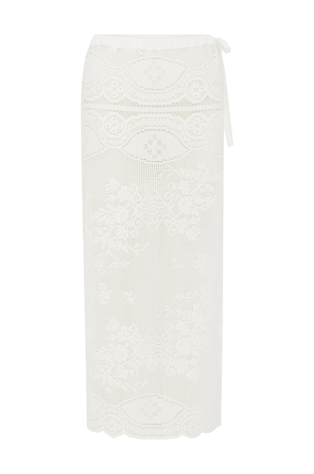 Florence Midi Skirt | White