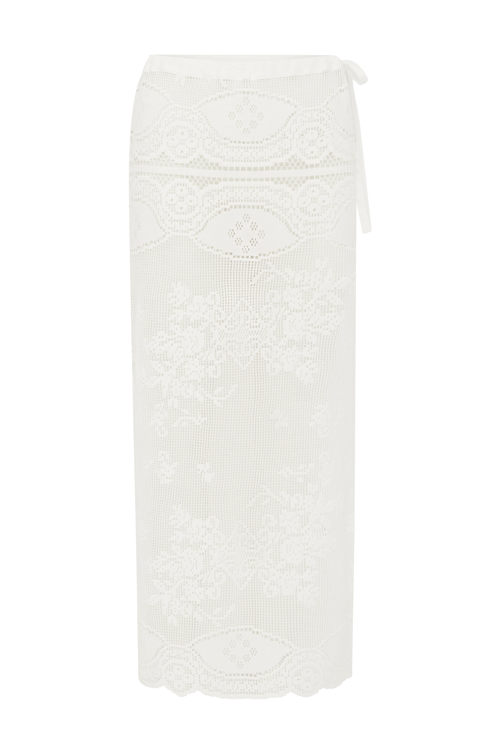 Florence Midi Skirt | White