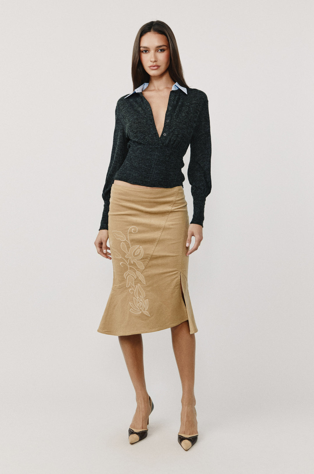 Heidi Top | Charcoal