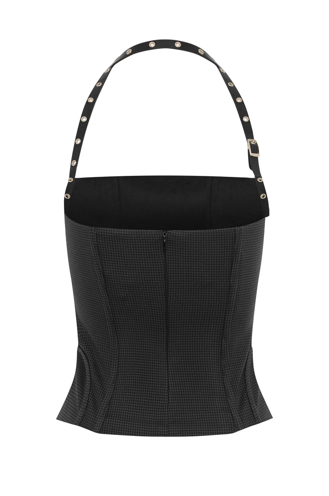 Iris Top | Black Check