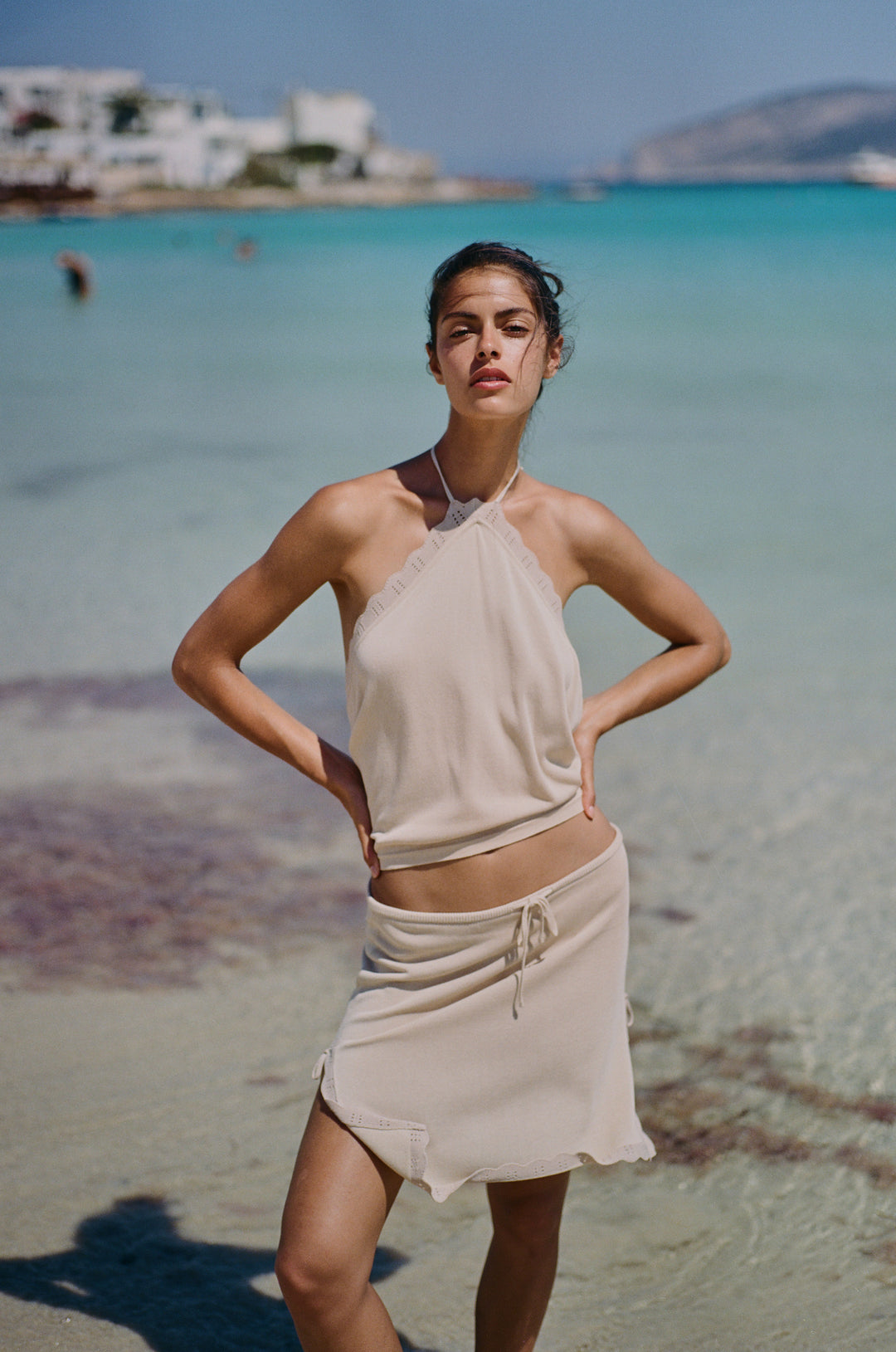 Isla Top | Beige alternate product view