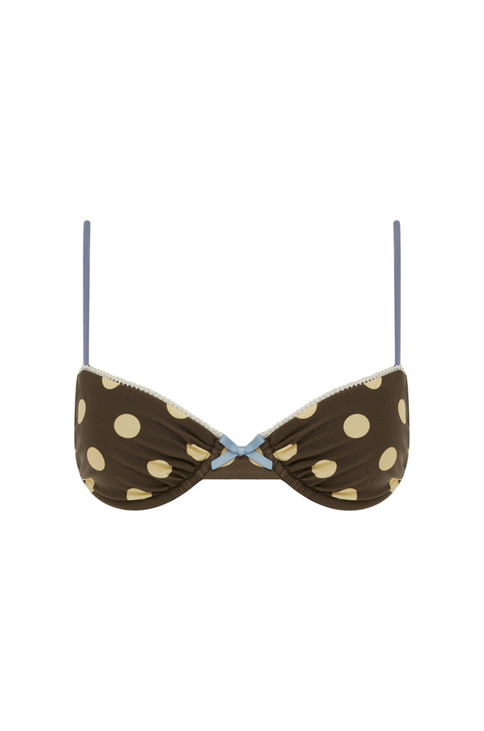 Jeanie Bikini Top | Layla Big Dot