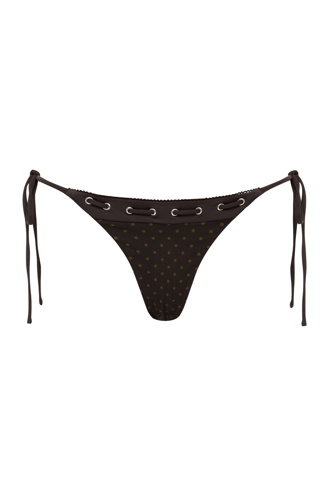 Juni Bikini Bottom | Brown Polka Dot
