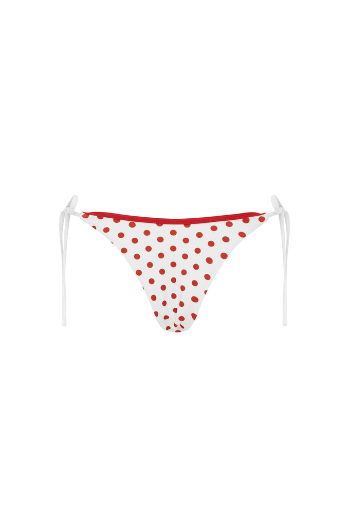 Juni Bikini Bottom | Red/White Polka Dot