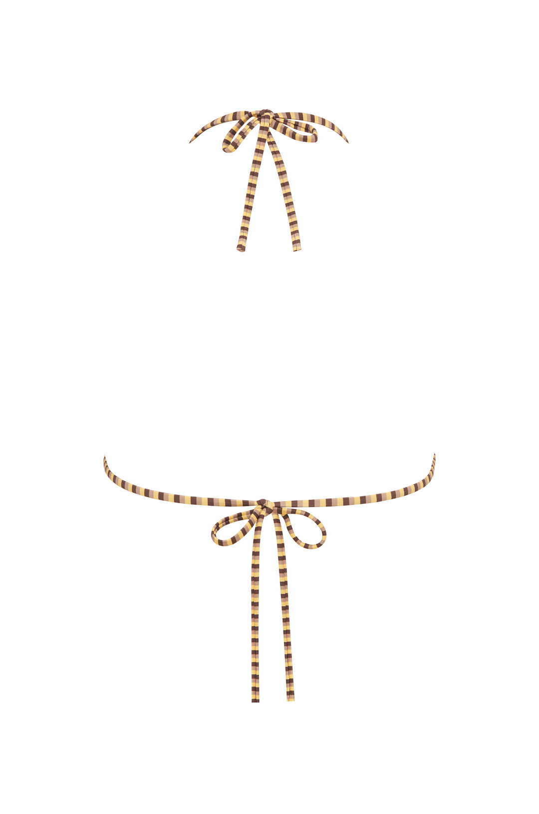 Juni Bikini Top | Amber Stripe