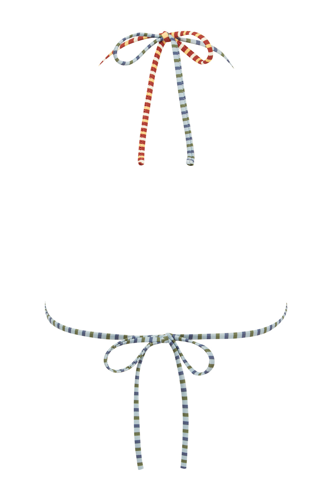 Juni Bikini Top | Multi Stripe
