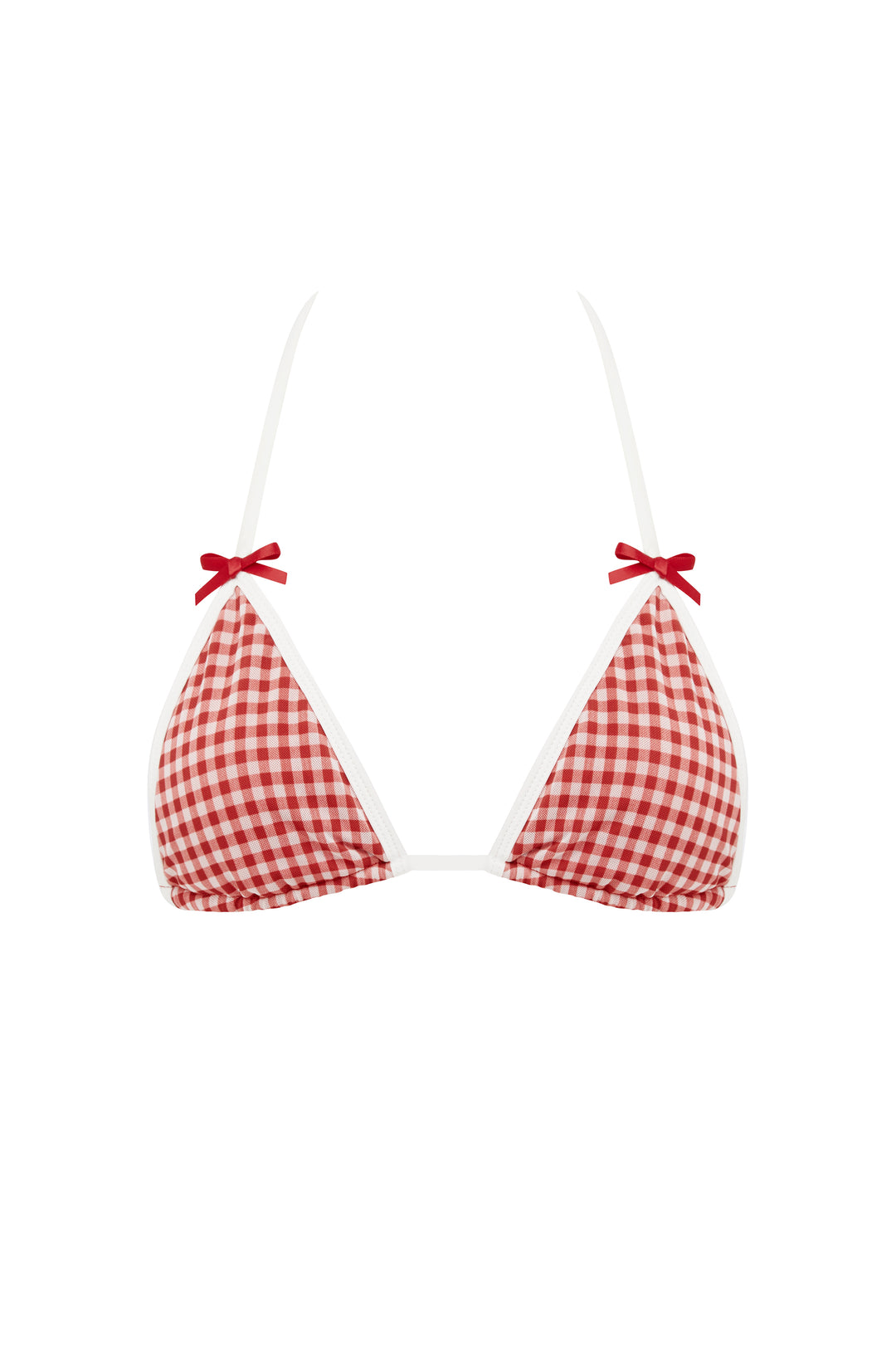 Juni Bikini Top | Red Gingham