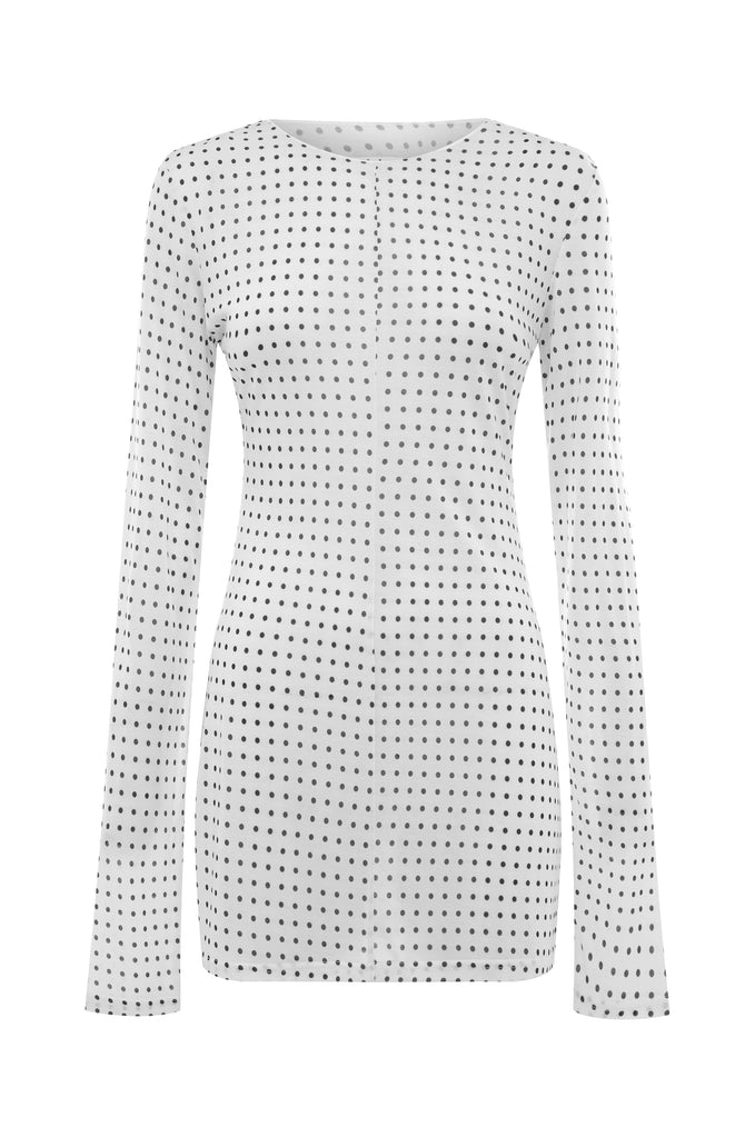 Kenny Dress | White Polka Dot