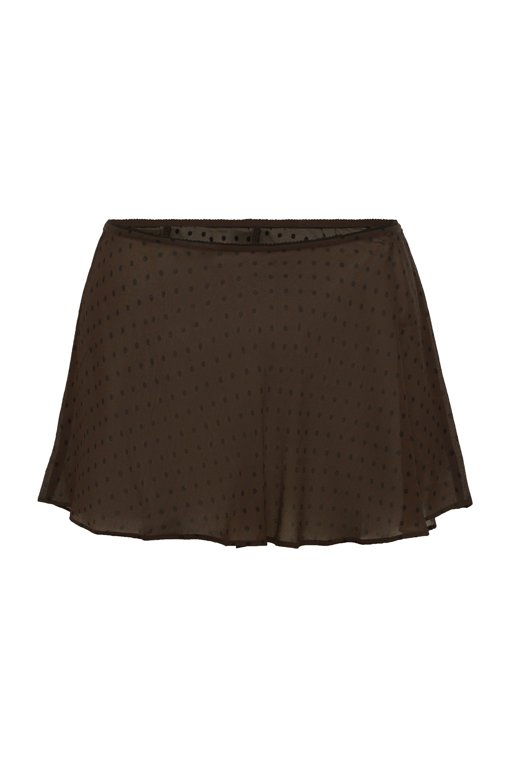 Kiki Skirt | Brown Polka Dot
