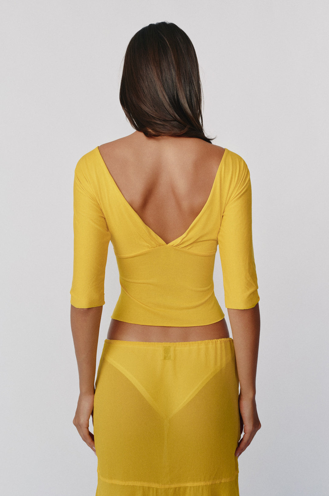 Lana Top | Golden Yellow alternate product view