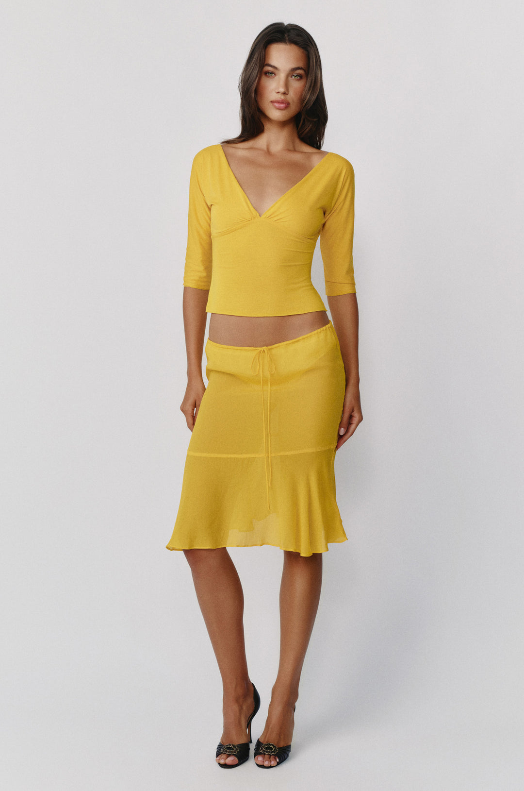 Lana Top | Golden Yellow alternate product view