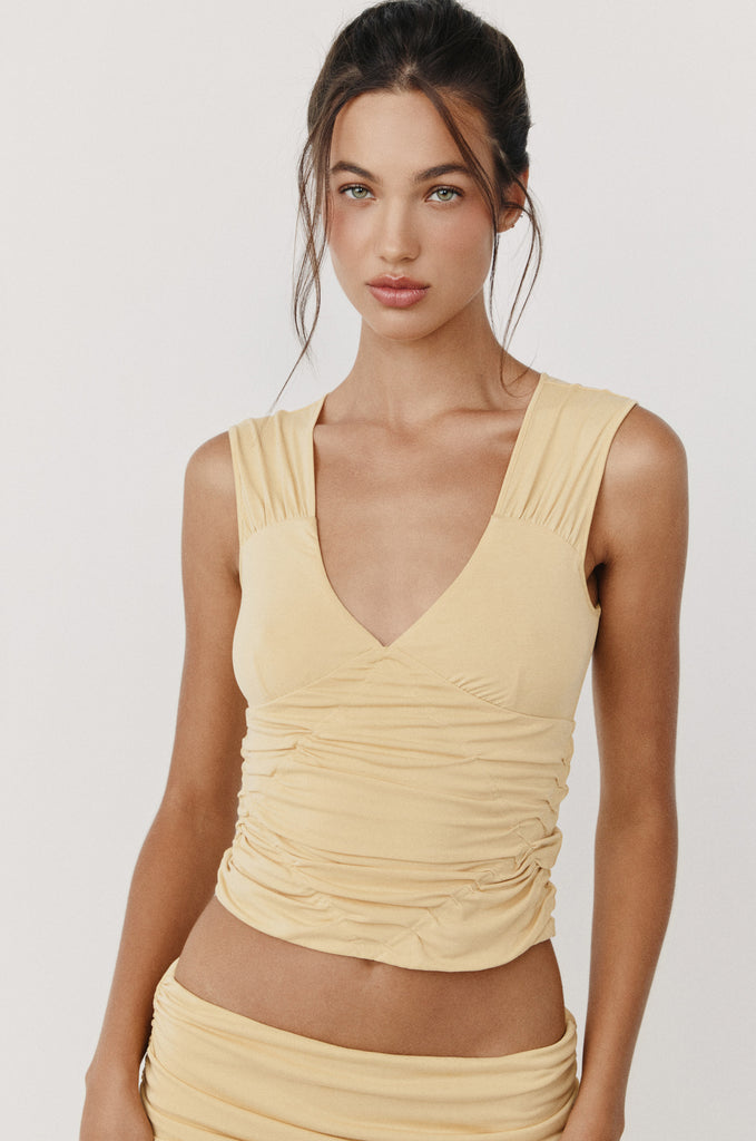 Lila Top | Yellow