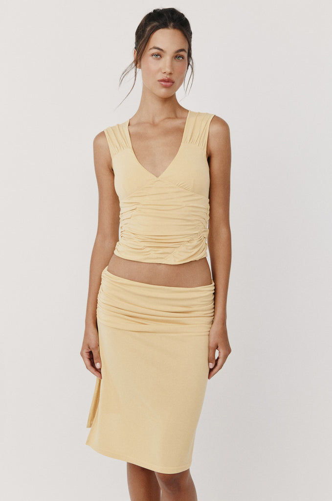 Lila Top | Yellow