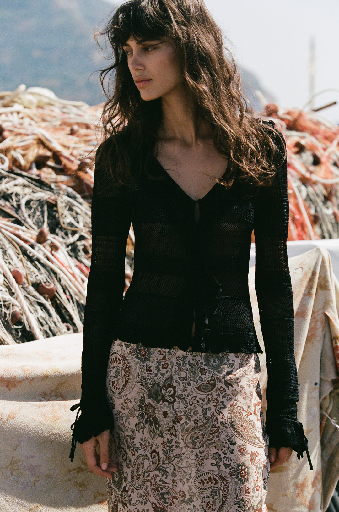 Malia Top | Black front view