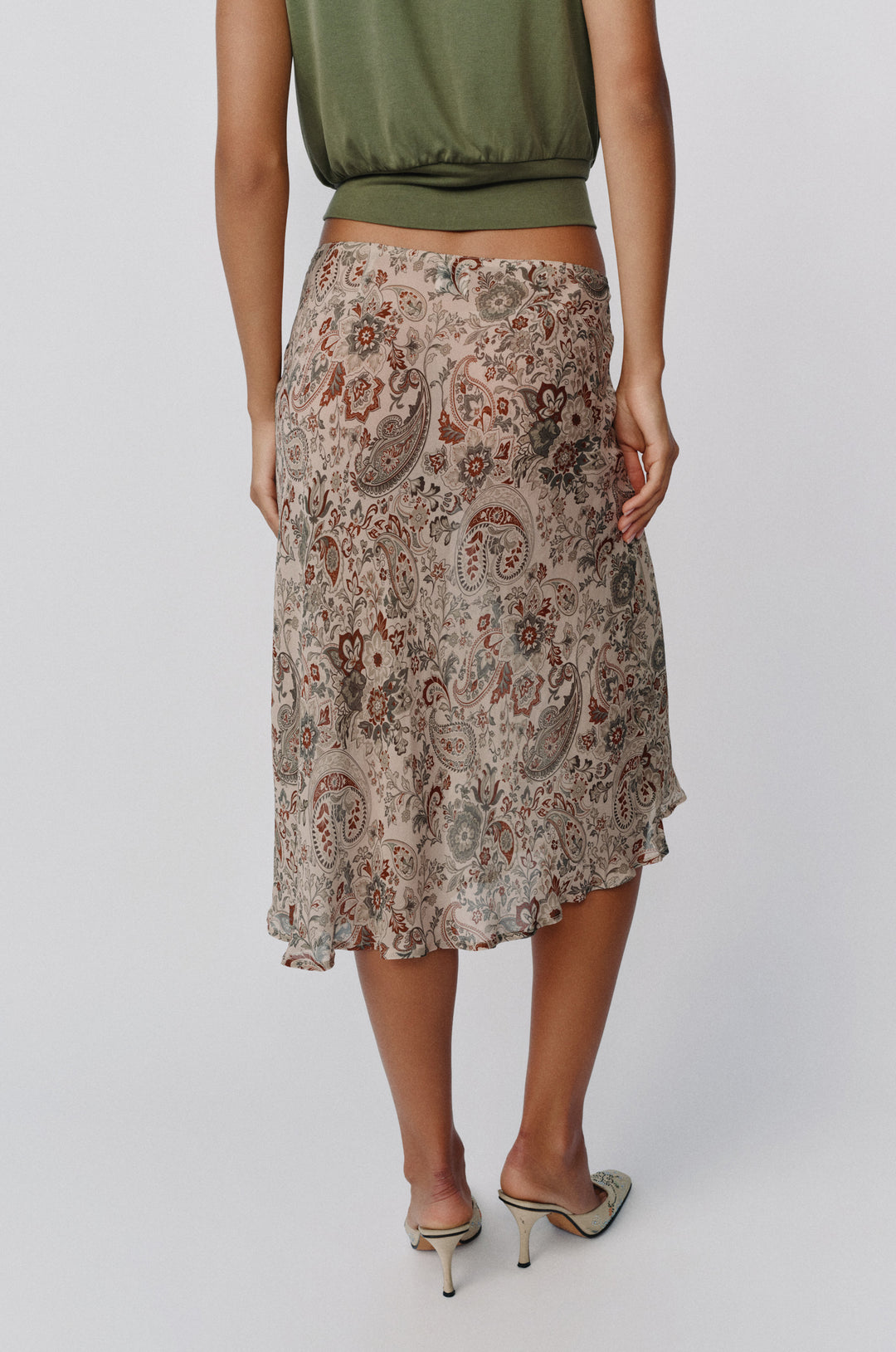 Olea Skirt | Stone Paisley alternate product view