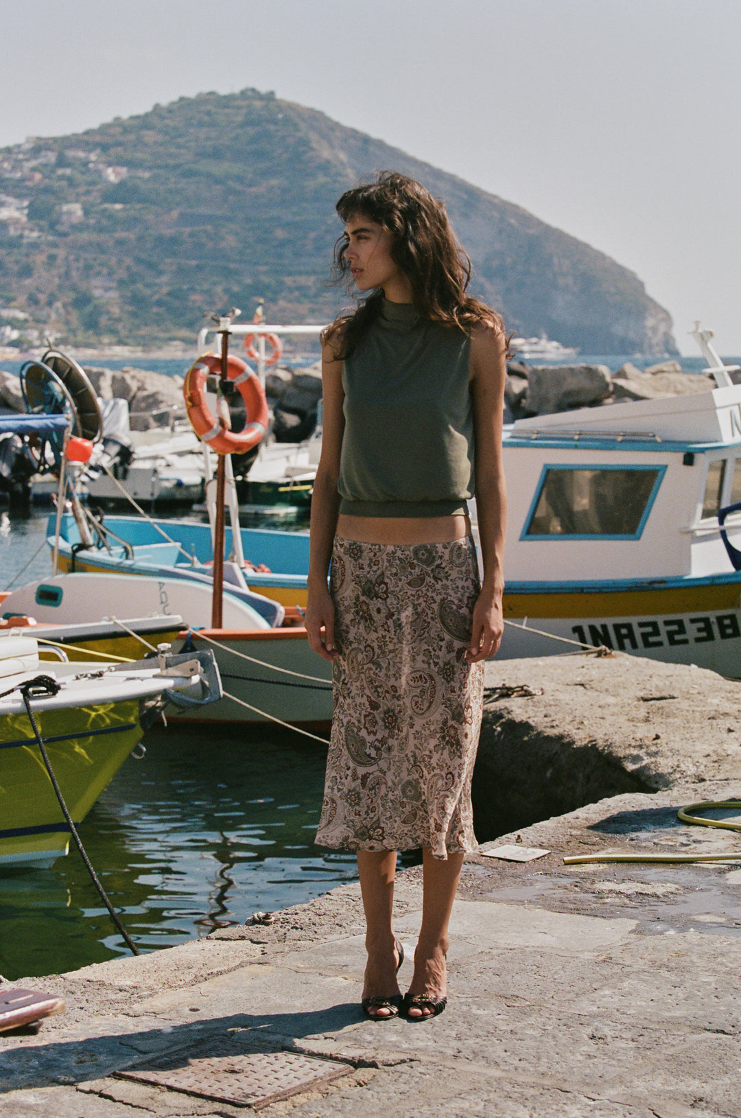 Olea Skirt | Stone Paisley alternate product view