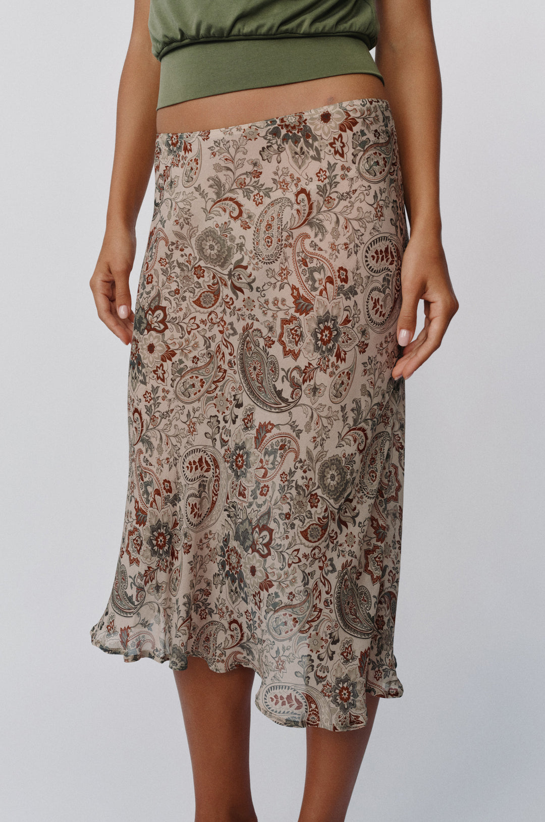 Olea Skirt | Stone Paisley alternate product view