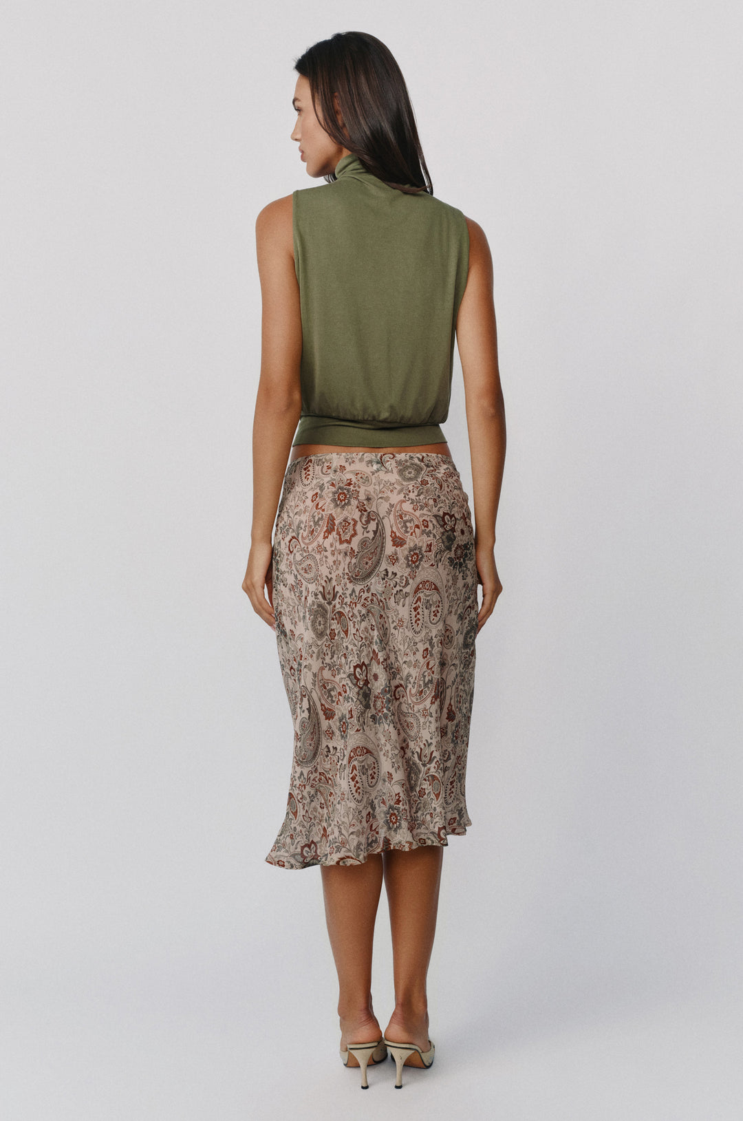 Olea Skirt | Stone Paisley alternate product view