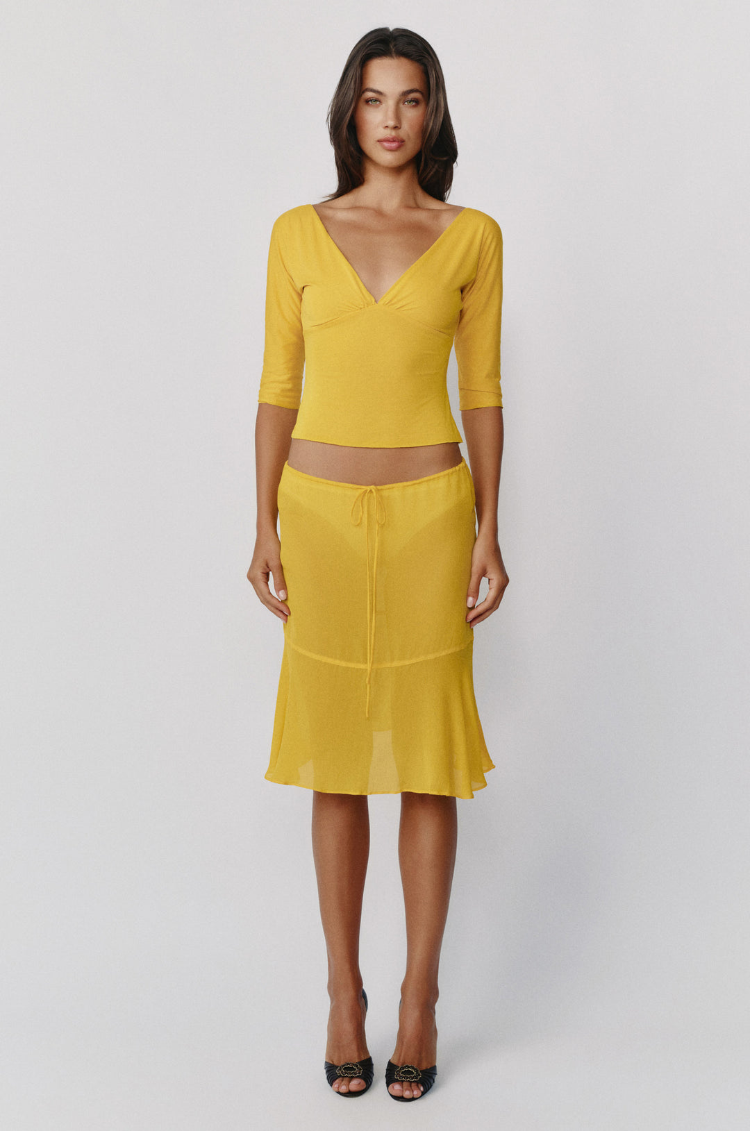 Pali Skirt | Golden Yellow alternate product view