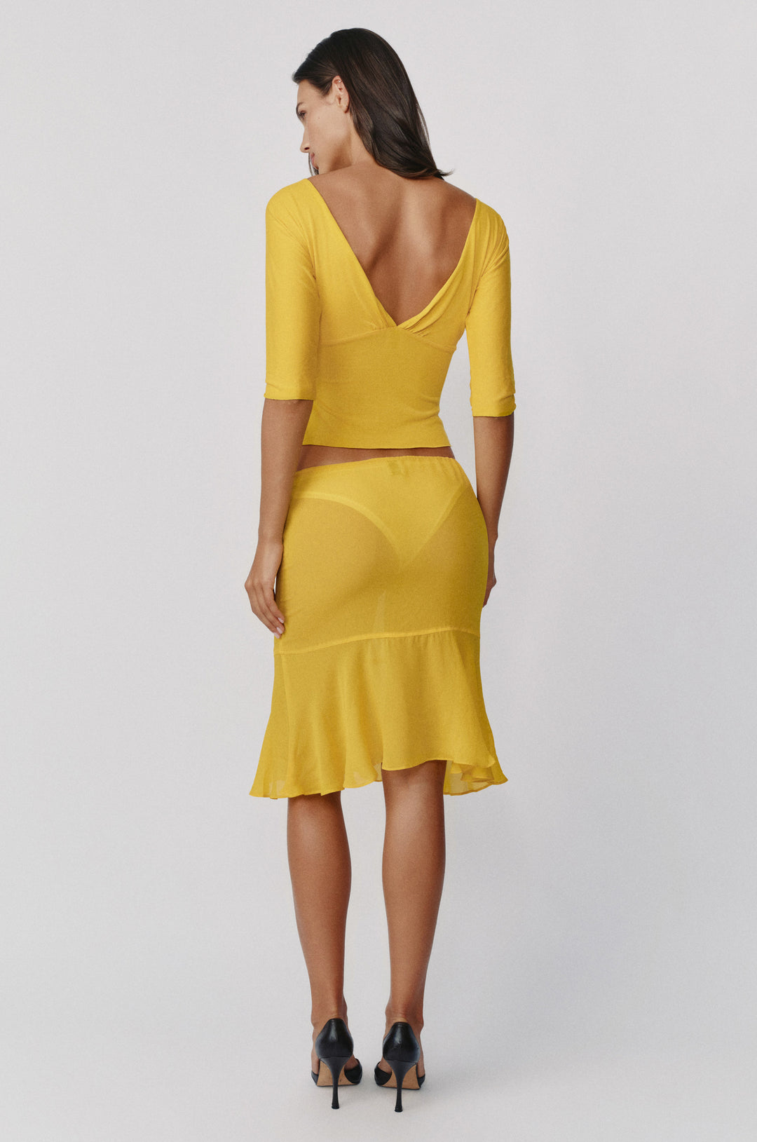 Pali Skirt | Golden Yellow alternate product view