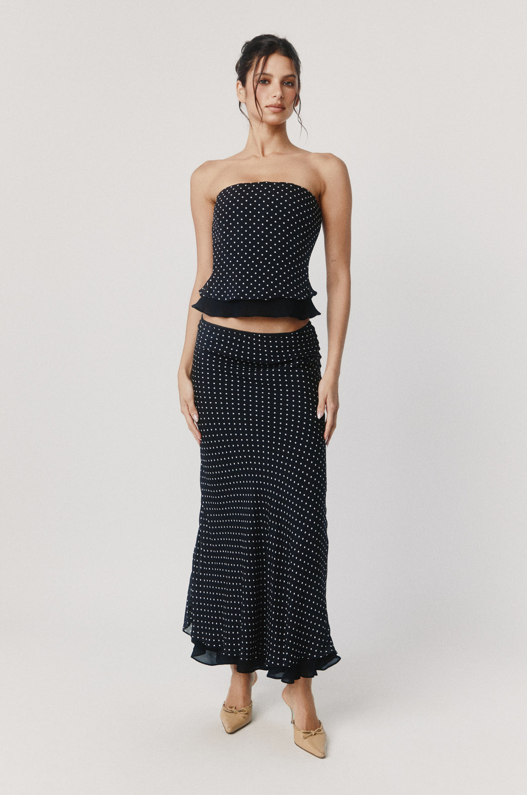 Priya Corset Top | Polka Dot