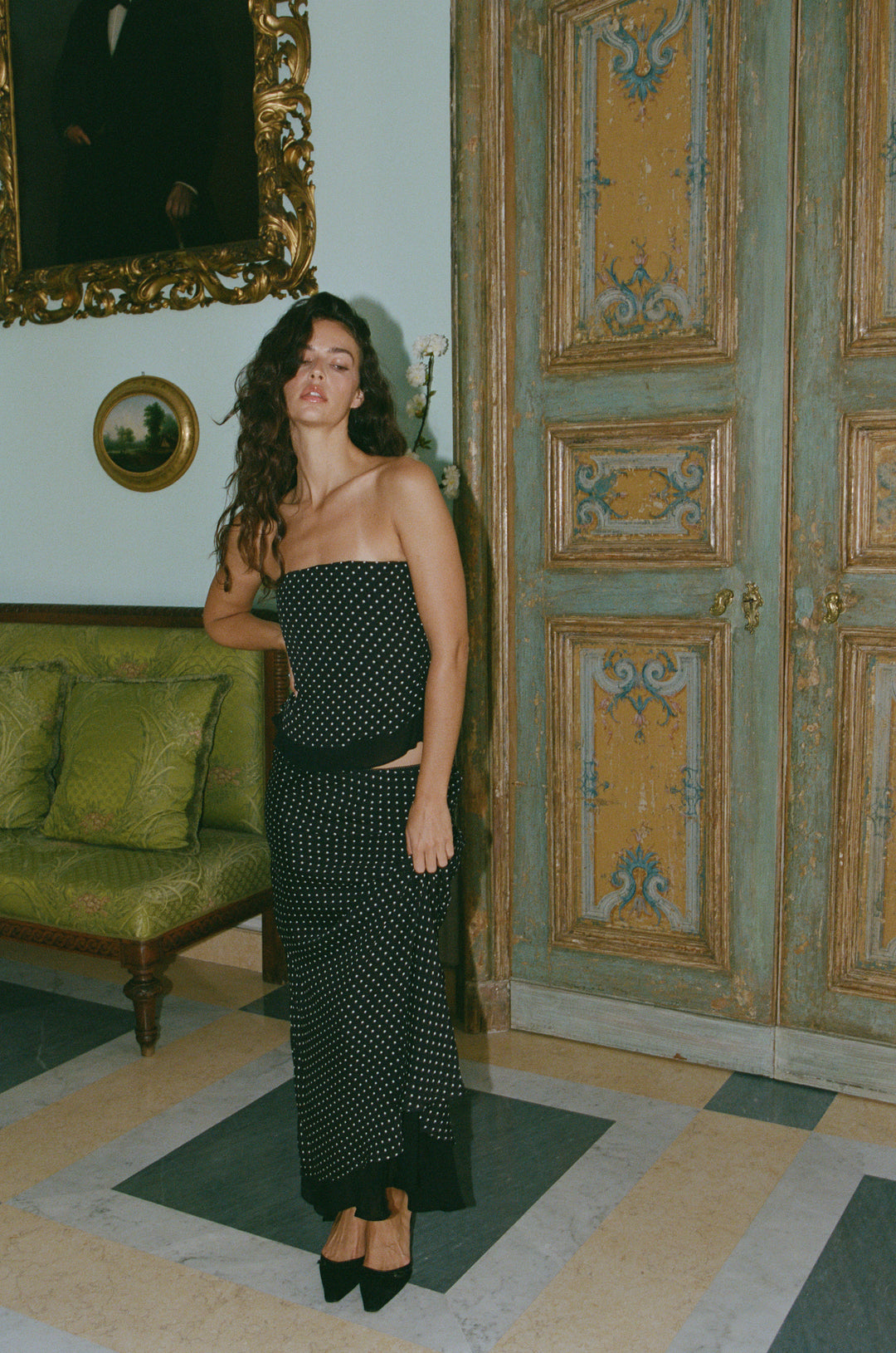 Priya Midi Skirt | Polka Dot