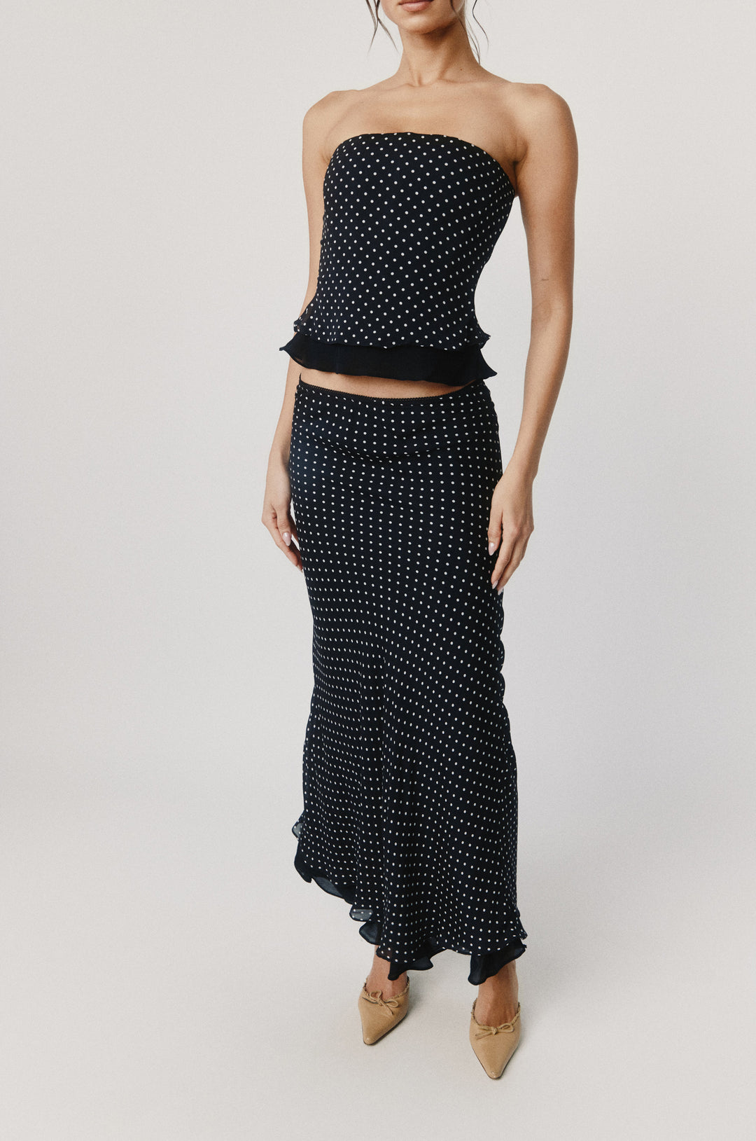 Priya Midi Skirt | Polka Dot