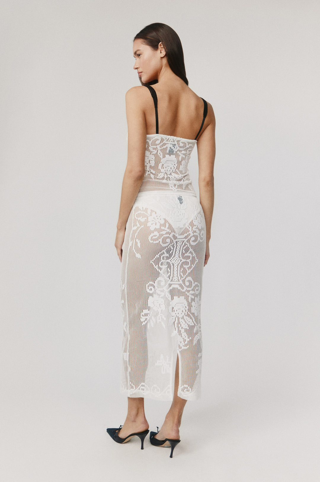 Saint Midi Skirt | White