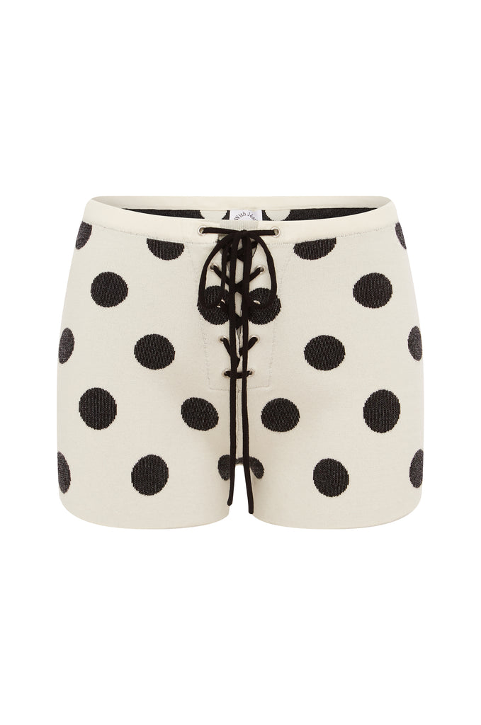 Selma Shorts | Black / White Dot